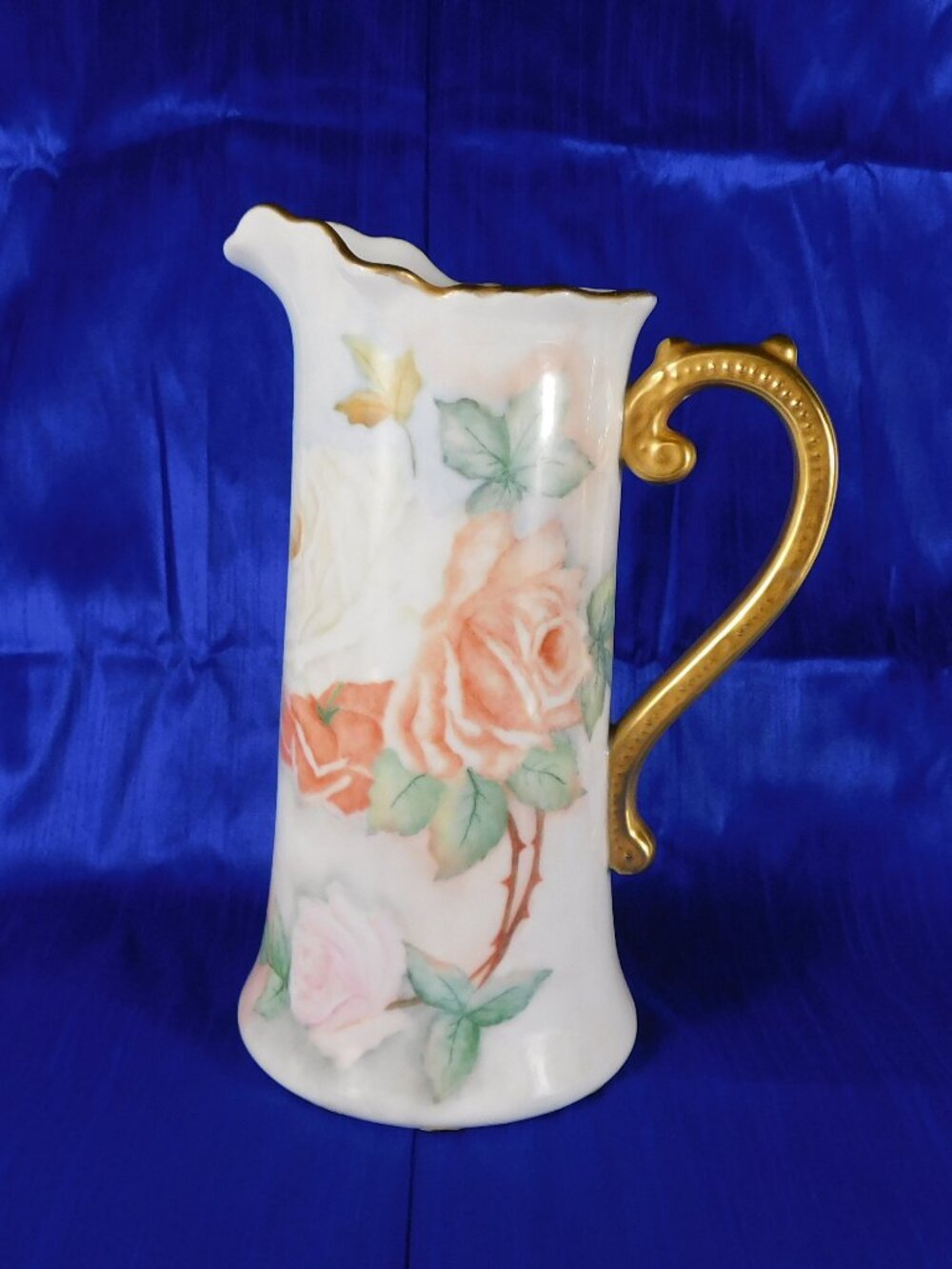 Large Hand Painted and Signed Pitcher or Vase # 27793